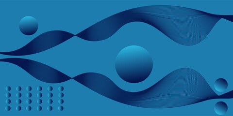 abstract fluid background with blue color. Circle shapes composition. Dynamic shapes composition and elements. Trendy and modern gradient background color.