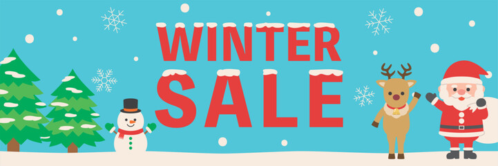 ウィンターセールの広告バナー