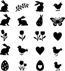 Happy Easter Bunny Wreath" Vector design