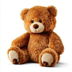 Obraz premium Adorable Plush Teddy Bear - Perfect Gift for Kids , isolated on white background png