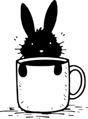 Happy Easter Bunny Wreath" vector design