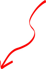 Stabillo Red Pen Hand Drawn Arrow