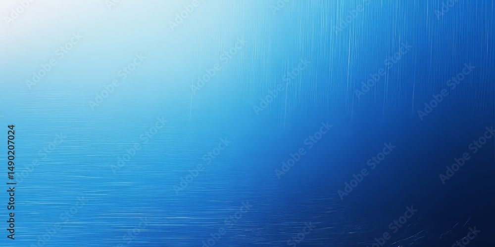 Poster vibrant blue gradient with texture creating a tranquil and serene water-like atmosphere