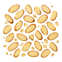 pumpkin seeds seamless pattern isolated on transparent or white background PNG
