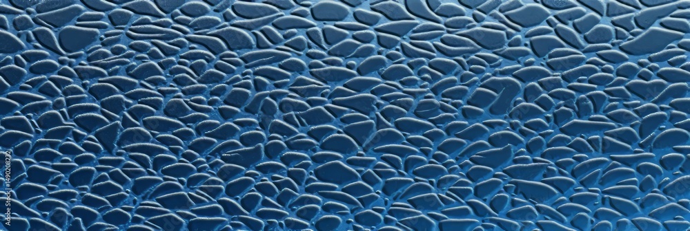 Poster textured background of blue stones with a glossy finish creating a serene atmosphere in an artistic 