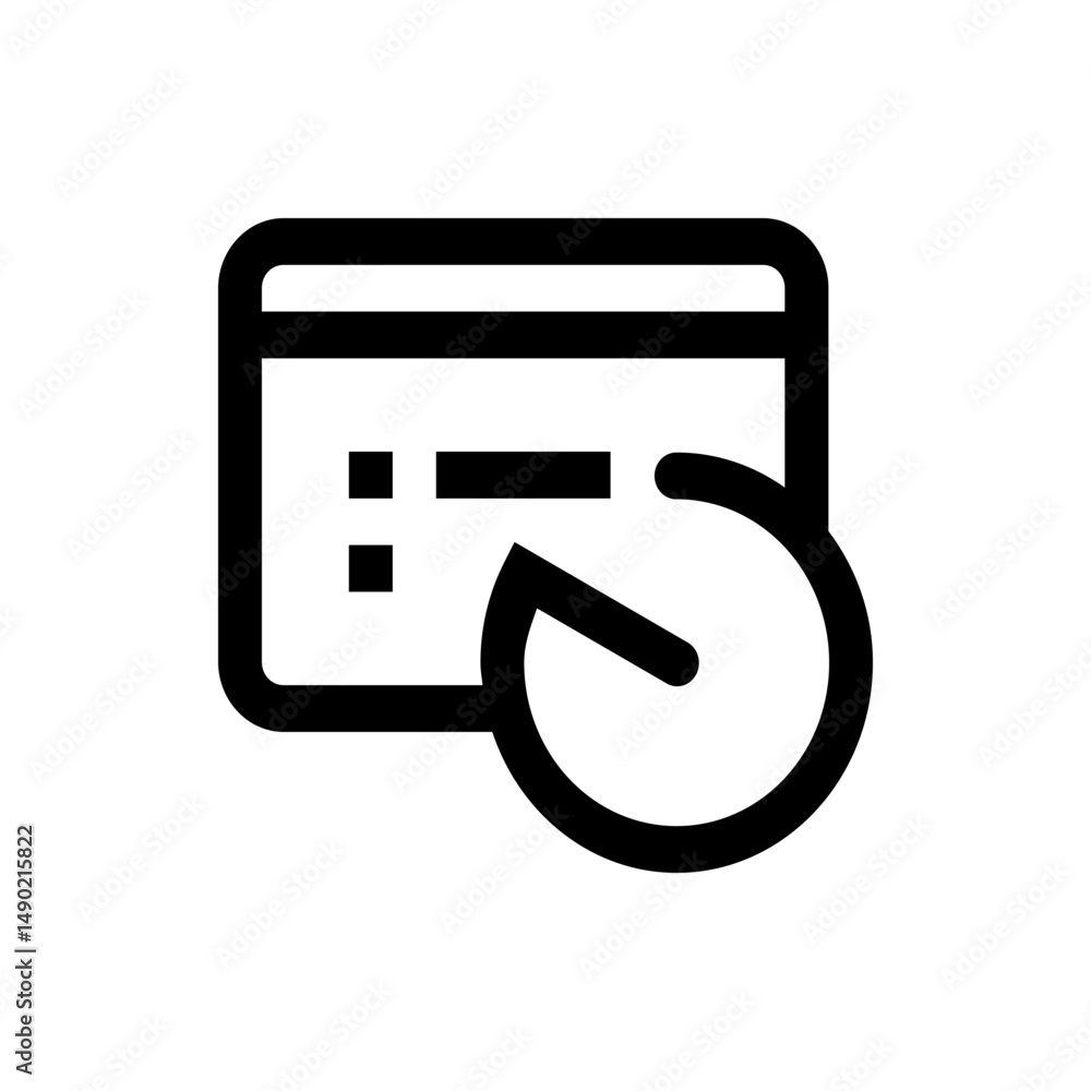 Poster calendar icon with a clock overlay indicating time management and scheduling for appointments and ev