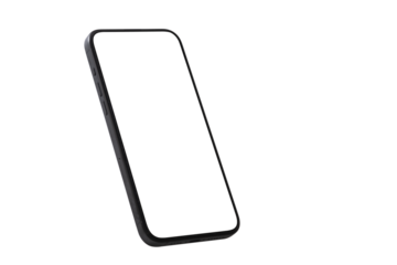 Mockup smart phone isolated Transparent  screen and PNG High quality Image for Infographic Business web site design app