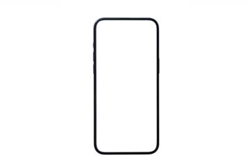 Mockup smart phone isolated Transparent  screen and PNG High quality Image for Infographic Business web site design app