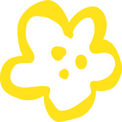 Fototapeta premium Kids Style Flower Leafs Design