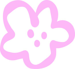 Hand Drawn Cute Flower Leafs