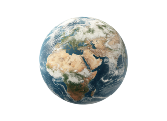 Realistic depiction earth