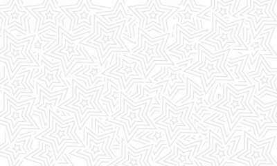 Star geometric abstract seamless pattern for background design.