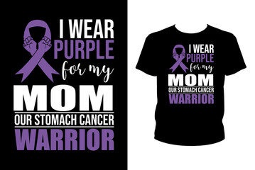 I wear purple for my mom Quotes svg, Cancer Svg, t-shirt design for prints, Cancer t-shirt design cut file