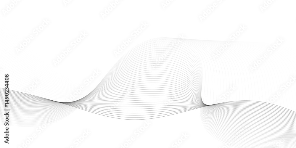 Poster abstract wave elements. seamless wave pattern. wavy curve line art striped graphic template. wavy ho