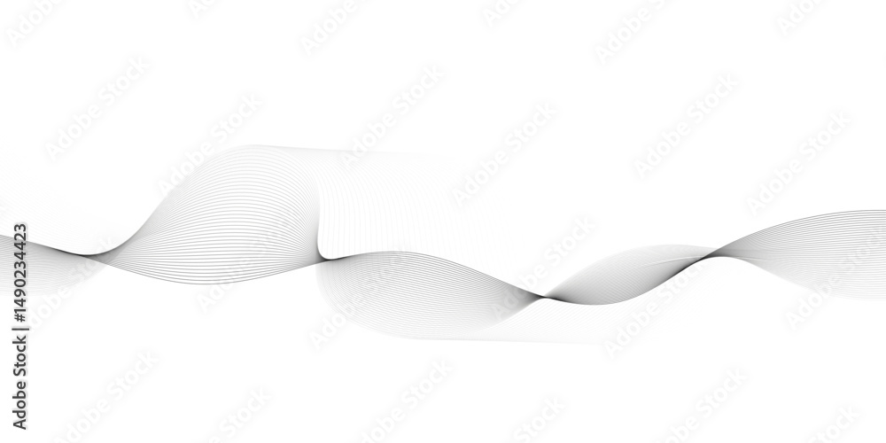 Poster abstract wave elements. seamless wave pattern. wavy curve line art striped graphic template. wavy ho