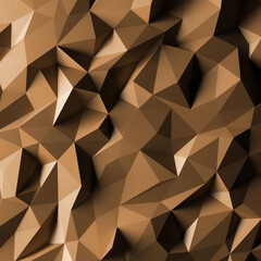 Abstract triangle Low Polygon background wallpaper texture 3d render 