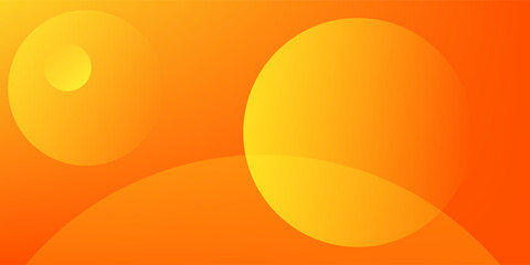 Abstract orange background with circles. Vector illustration