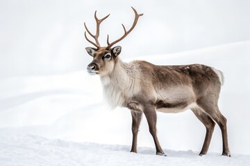 Obraz premium Reindeer in the snow
