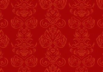 Crimson Damask Dreams