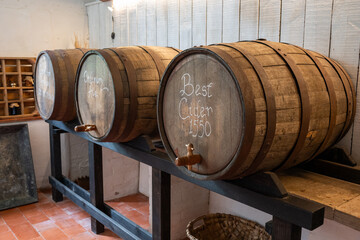 old cider barrels