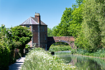 old brick bridge over stroudwater canal