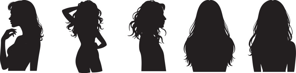 black silhouette of a woman