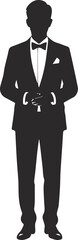vector illustration of a man in a suit