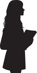 silhouette of a girl