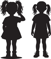 silhouette of a girl