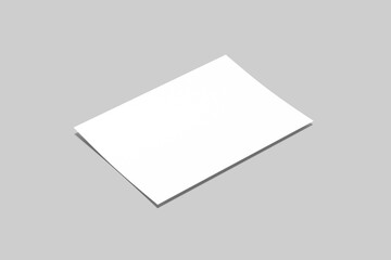 A5 Landscape Flyer Blank Mockup