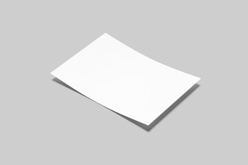 A5 Landscape Flyer Blank Mockup