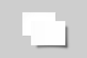 A5 Landscape Flyer Blank Mockup