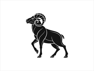 Ram logo set design vector