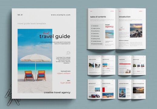 Modern Adventure Travel Guide Book Template