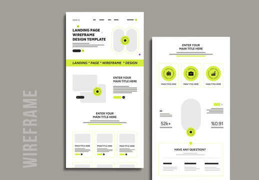 Website Wireframe Layout Template