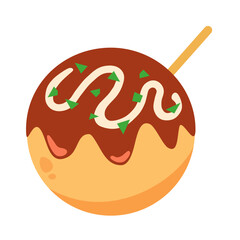 たこ焼き イラスト 祭りの屋台 縁日