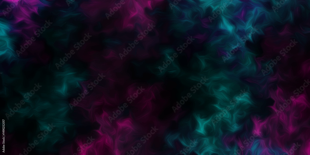 Poster flowing ink texture in vibrant colors smooth abstract swirl pattern with dark vibe design. colorful 
