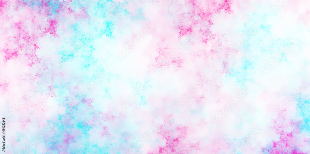 Poster light misty texture with bright pink and cyan tones. abstract colorful and violet good bright backdr