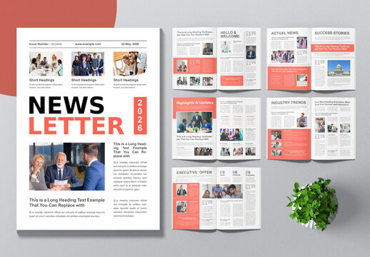 Classic Newsletter Template Layout