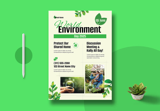 International Environment Day Flyer Design