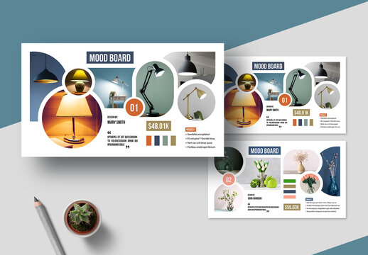 Mood Board Template Layout