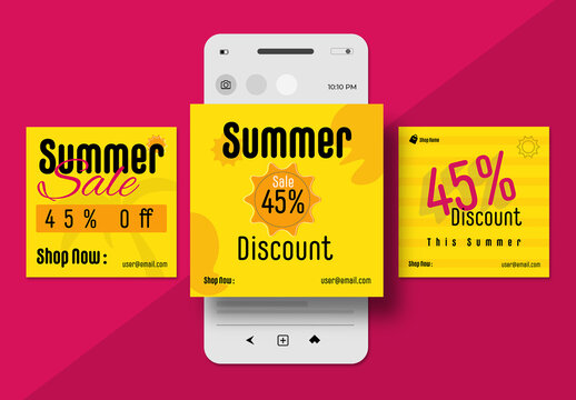 Summer Sale Social Media Post