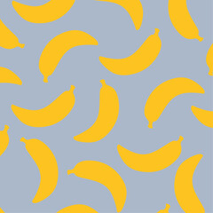 Bananas pattern fresh fruit drawing icon vector illustration. Use for card, menu cover, web pages, page fill, packaging, farmers market, fabric.