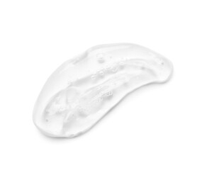 Smear of shower gel isolated on white background