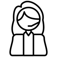 flight dispatcher line icon