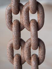 rusty metal chain