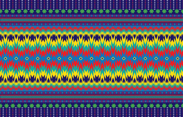 Tribal striped seamless pattern. Aztec geometric vector background. Can be used in textile design, web design for making of clothes, accessories, decorative paper, wrapping, envelope; backpacks, etc.
