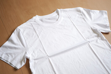 Blank White T-Shirt Mockup Apparel Design