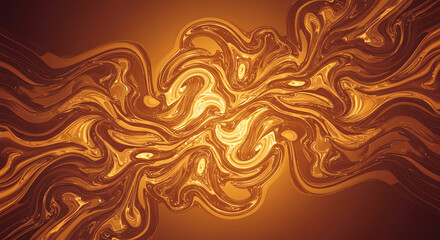 Abstract golden swirling pattern background