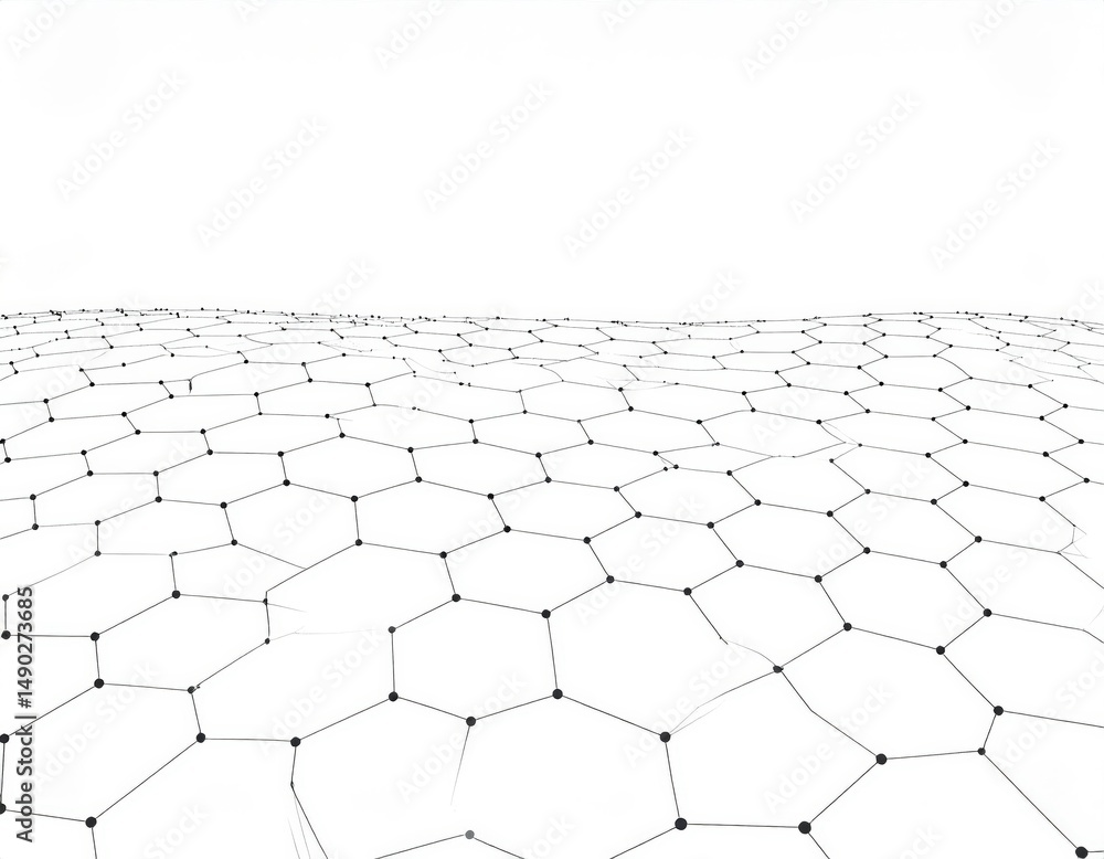 Poster abstract geometric hexagon pattern background